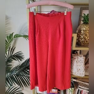 Potter's Pot Boutique Holiday Christmas Red Culotte Pants - Women's Size Medium